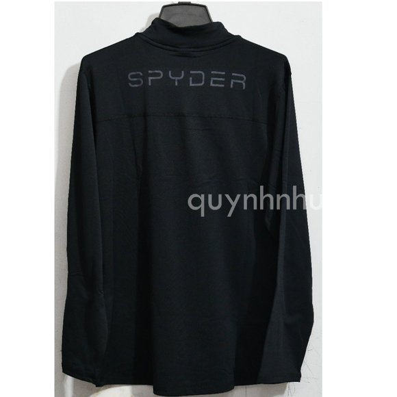NWT Spyder Men’s 1/4 zip pullovers in  black - Picture 5 of 6